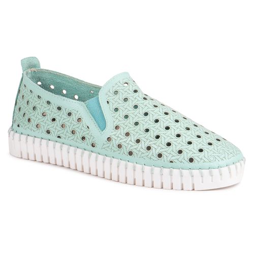 Slip On Nessa em Couro Menta - 271001B-2795 - MONOPÓLIO SHOES 