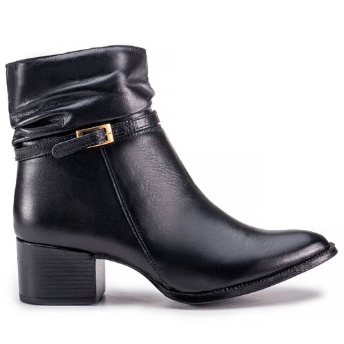 Bota Paris Monopólio Em Couro Preto - 18221-1801 - MONOPÓLIO SHOES 