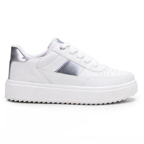 Tênis Monopólio Joy Branco/Prata - TR518-5101 - MONOPÓLIO SHOES 