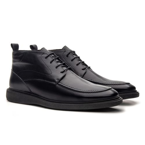 Bota Oliver em Couro Floater Preto - Balder