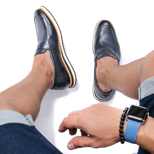 Sapato Casual Loafer Durhan Faway Marinho - DHNB-1... - Faway - Handmade Shoes