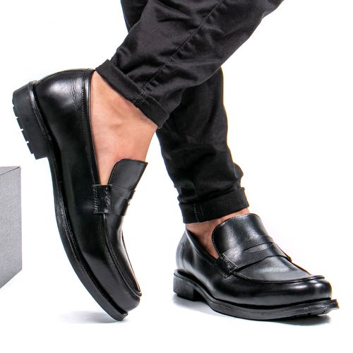 Sapato Casual Masculino Loafer Mood Aspen Preto - ... - Faway - Handmade Shoes