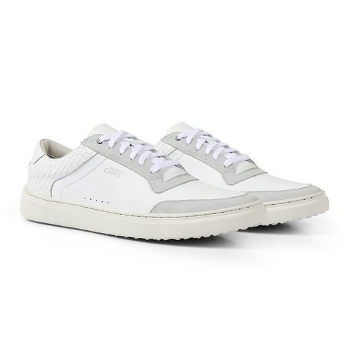 SAPATÊNIS CASUAL MASCULINO FAWAY BERGEN OFF WHITE ... - Faway - Handmade Shoes