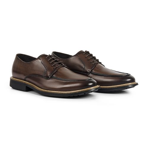 Sapato Masculino Derby Mold Whisky - SMDW-250 - Faway - Handmade Shoes