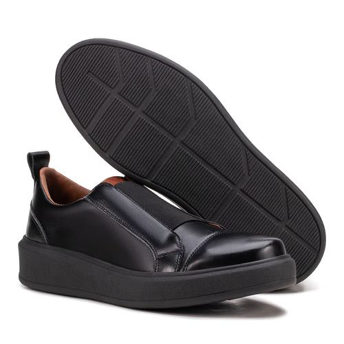 Sapatênis Masculino Franshoes Full All Black com E... - FRANSHOES