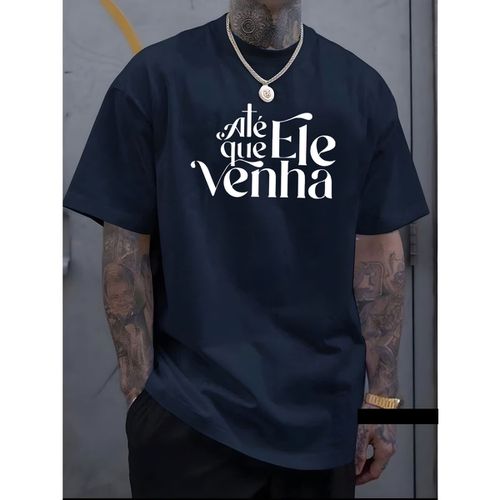Camiseta Masculina Franshoes Casual 100% Algodão A... - FRANSHOES