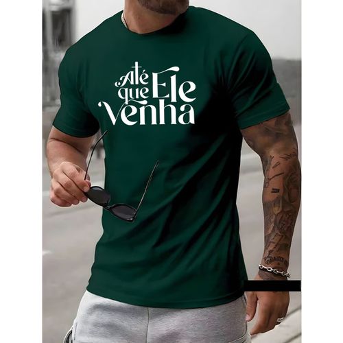 Camiseta Masculina Franshoes Casual 100% Algodão A... - FRANSHOES