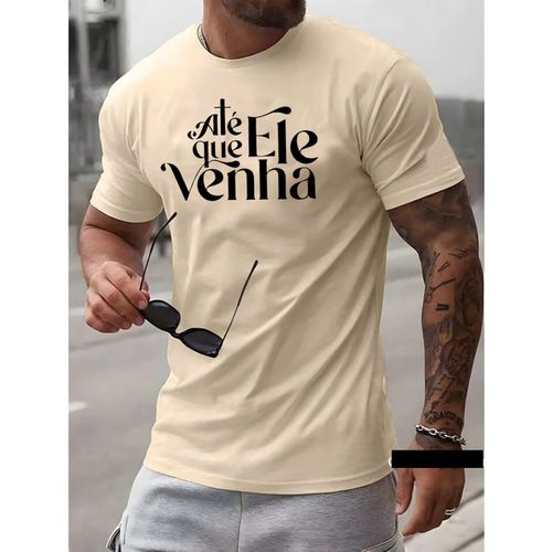Camiseta Masculina Franshoes Casual 100% Algodão A... - FRANSHOES