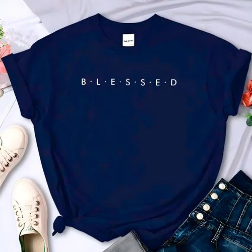 T- Shirt Feminina Franshoes 100% Algodão Camiseta ... - FRANSHOES