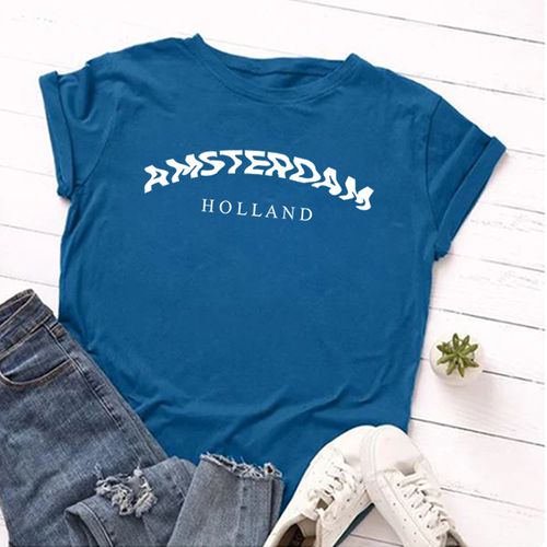 T- Shirt Feminina Franshoes 100% Algodão Camiseta ... - FRANSHOES