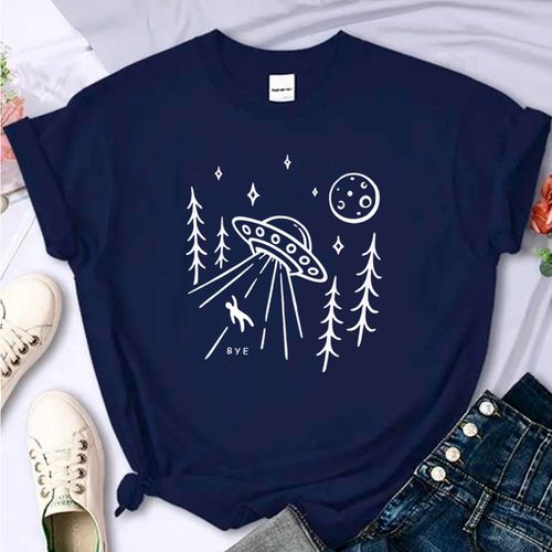T- Shirt Feminina Franshoes 100% Algodão Camiseta ... - FRANSHOES