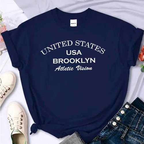 T- Shirt Feminina Franshoes 100% Algodão Camiseta ... - FRANSHOES