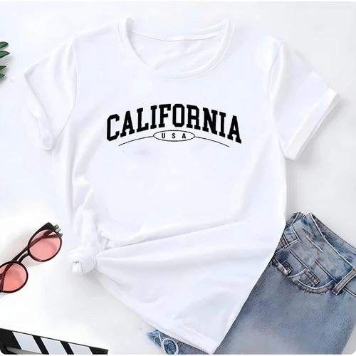 T- Shirt Feminina Franshoes 100% Algodão Camiseta ... - FRANSHOES