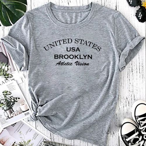 T- Shirt Feminina Franshoes 100% Algodão Camiseta ... - FRANSHOES