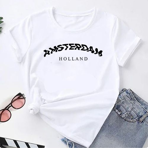 T- Shirt Feminina Franshoes 100% Algodão Camiseta ... - FRANSHOES