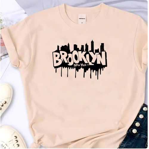 T- Shirt Feminina Franshoes 100% Algodão Camiseta ... - FRANSHOES