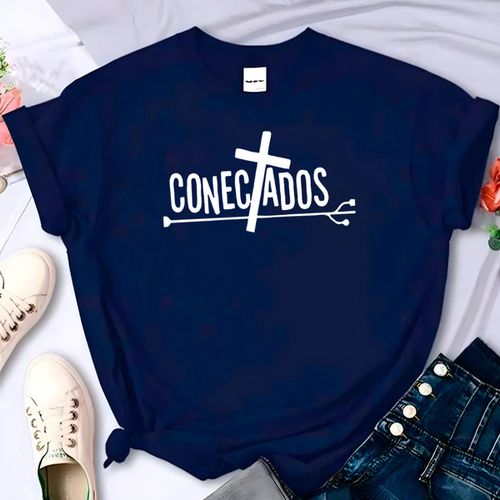 T- Shirt Feminina Franshoes 100% Algodão Camiseta ... - FRANSHOES
