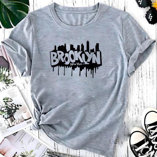 T- Shirt Feminina Franshoes 100% Algodão Camiseta ... - FRANSHOES