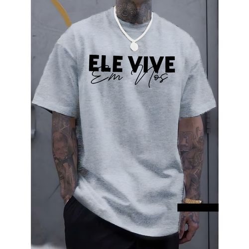 Camiseta Masculina Franshoes Casual 100% Algodão E... - FRANSHOES