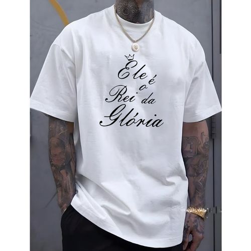 Camiseta Masculina Franshoes Casual 100% Algodão E... - FRANSHOES
