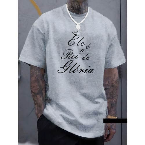 Camiseta Masculina Franshoes Casual 100% Algodão E... - FRANSHOES