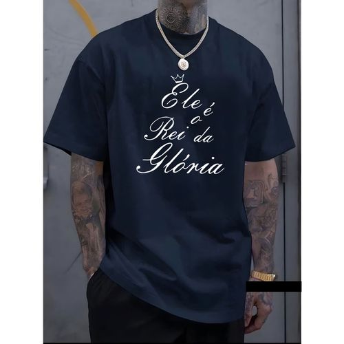 Camiseta Masculina Franshoes Casual 100% Algodão E... - FRANSHOES