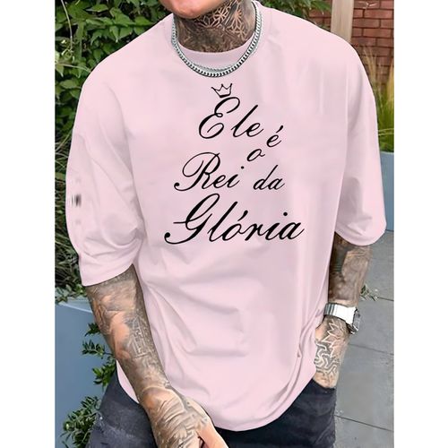 Camiseta Masculina Franshoes Casual 100% Algodão E... - FRANSHOES
