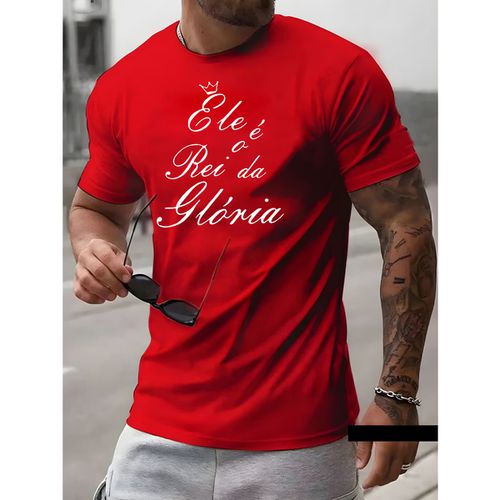 Camiseta Masculina Franshoes Casual 100% Algodão E... - FRANSHOES