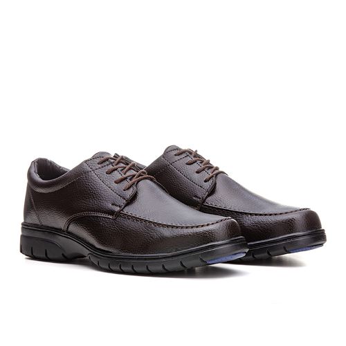 Sapato Social Masculino em Atacador Cosiness - Caf... - FRANSHOES