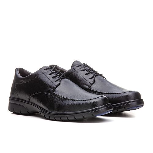 Sapato Social Masculino em Atacador Cosiness - Pre... - FRANSHOES