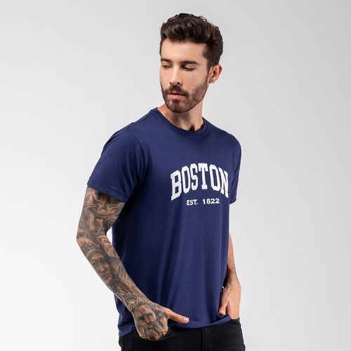 Camiseta Masculina Franshoes Casual 100% Algodão B... - FRANSHOES