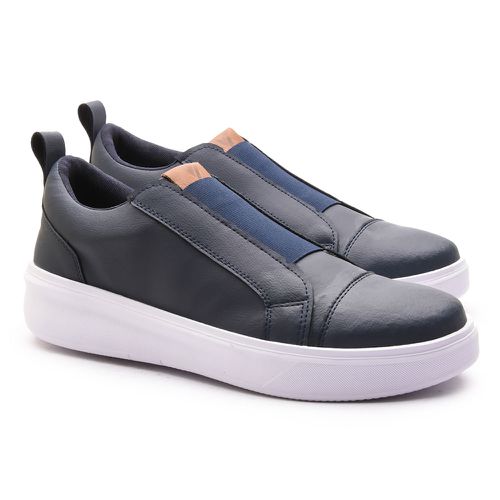  Sapatênis Masculino Franshoes Full Azul com Elástico 