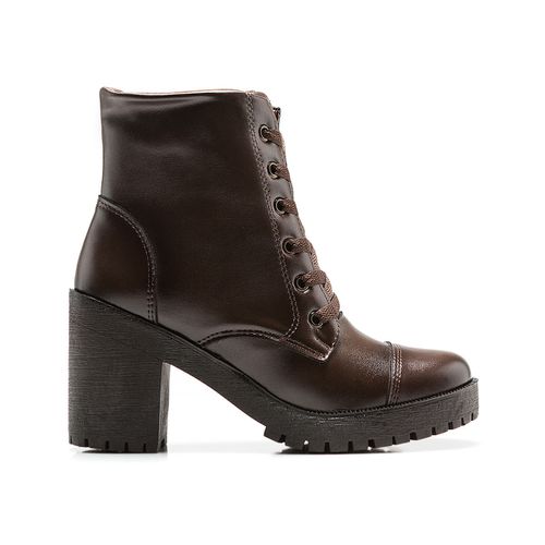 Coturno Valentina com Atacador - Café - FRANSHOES