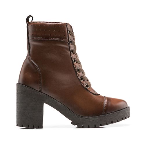 Coturno Feminino Valentina com Atacador - Capuccin - FRANSHOES