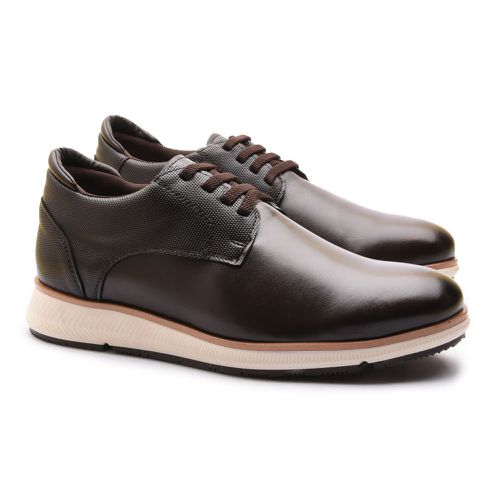 Sapatênis Casual Masculino Taurus Franshoes Café - FRANSHOES