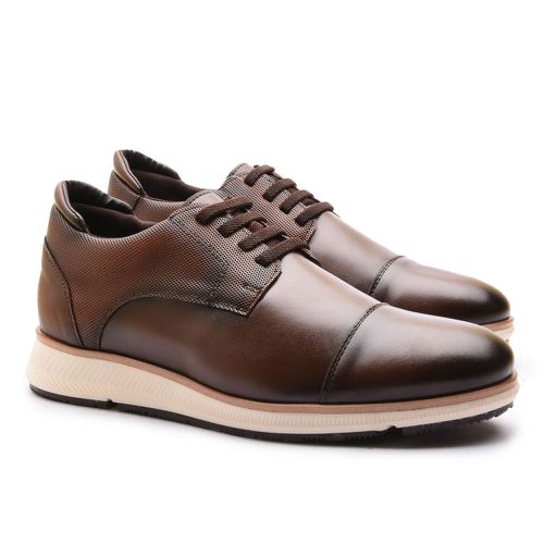 Sapatênis Casual Masculino Franshoes de Elástico Taurus Capuccino