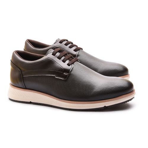 Sapatênis Casual Taurus Franshoes Masculino - Café... - FRANSHOES