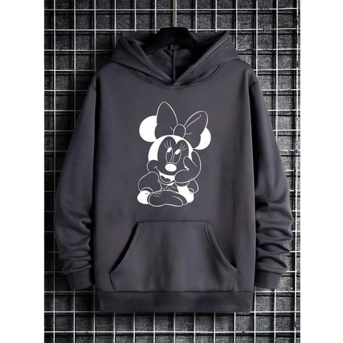 Moletom Franshoes Casual Minnie Chumbo - FRANSHOES