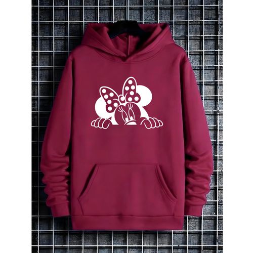 Moletom Franshoes Casual Minnie Escondida Vermelho - FRANSHOES