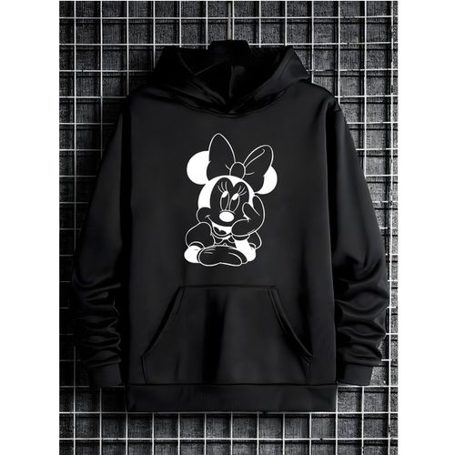 Moletom Franshoes Casual Minnie Preto - FRANSHOES