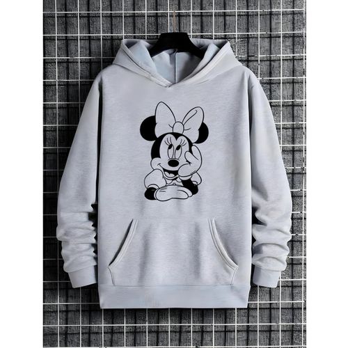 Moletom Franshoes Casual Minnie Cinza - FRANSHOES