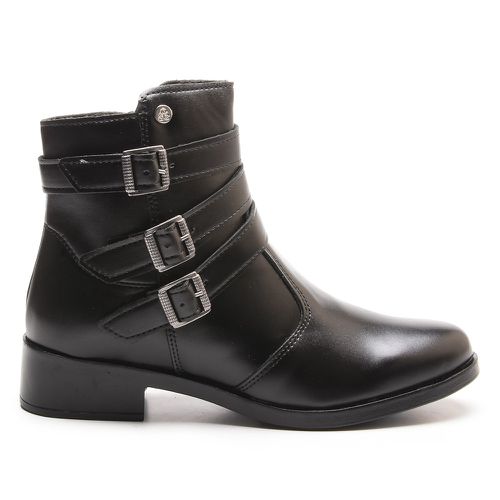 Bota Feminina Franshoes Melissa Cano Curto Três Fi... - FRANSHOES