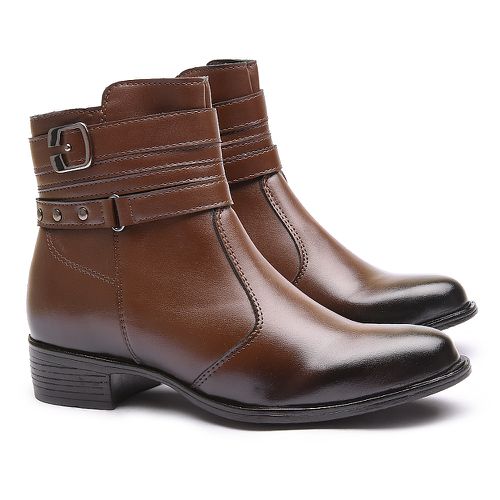 Bota Franshoes Feminino Cano Médio Capuccino - FRANSHOES