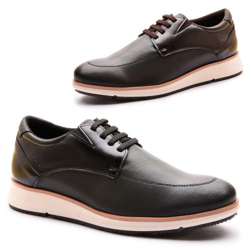 Kit 2 pares Sapatênis Masculino Casual Franshoes Taurus Preto e Café