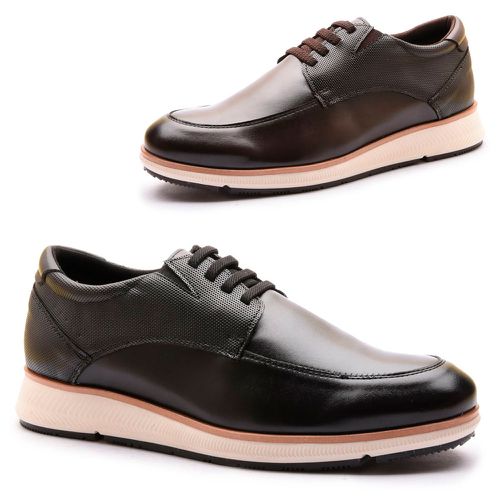 Kit 2 pares Sapatênis Masculino Casual Franshoes Taurus Preto e Capuccino