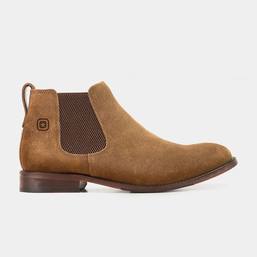 Botina Chelsea Duty Camurça Taupe