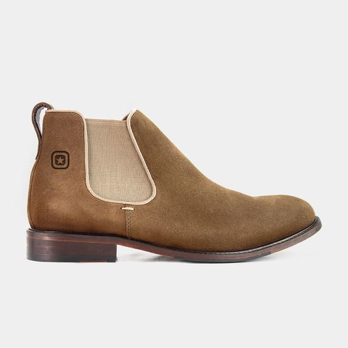 Botina Chelsea Strong Camurça Taupe