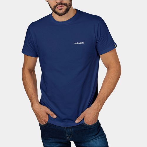 Camiseta Básica Masculina Veterano Azul