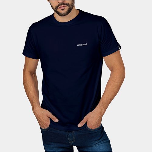 Camiseta Básica Masculina Veterano Marinho