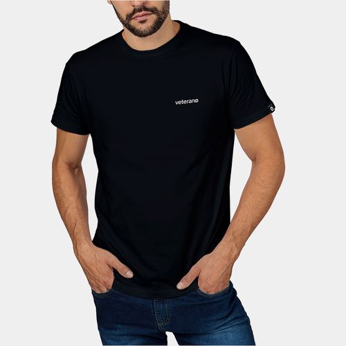 Camiseta Básica Masculina Veterano Preto